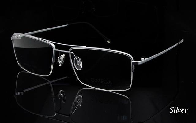 Planet Gates Titanium frame black Titanium Glasses Frame Men Half Rim Eyeglasses Pilot Glass Eyewear Business Man Spectacle Frame