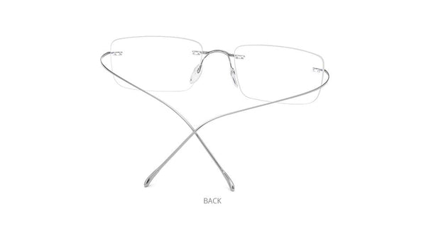 Planet Gates Titanium Glasses Frame Men 2020 Women Rimless Prescription Square Eyeglasses Frames Myopia Optical Korean Eyewear F85634