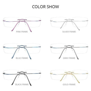 Planet Gates Titanium Glasses Frame Men 2020 Women Rimless Prescription Square Eyeglasses Frames Myopia Optical Korean Eyewear F85634