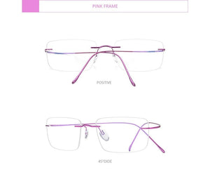 Planet Gates Titanium Glasses Frame Men 2020 Women Rimless Prescription Square Eyeglasses Frames Myopia Optical Korean Eyewear F85634