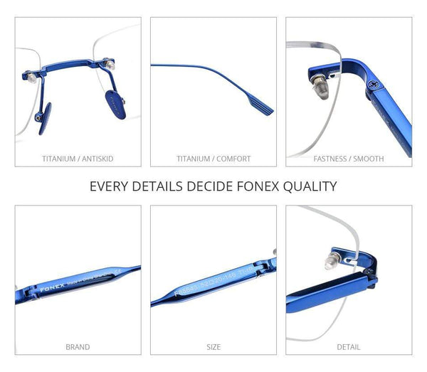 Planet Gates Titanium Glasses Frame Men 2021 New Women Rimless Prescription Square Eyeglasses Frameless Myopia Optical Eyewear F85643