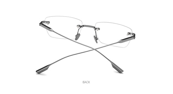 Planet Gates Titanium Glasses Frame Men 2021 New Women Rimless Prescription Square Eyeglasses Frameless Myopia Optical Eyewear F85643