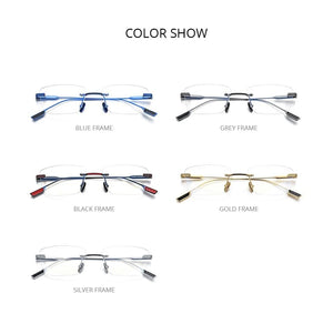 Planet Gates Titanium Glasses Frame Men 2021 New Women Rimless Prescription Square Eyeglasses Frameless Myopia Optical Eyewear F85643