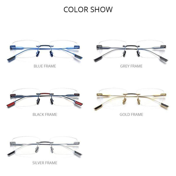 Planet Gates Titanium Glasses Frame Men 2021 New Women Rimless Prescription Square Eyeglasses Frameless Myopia Optical Eyewear F85643