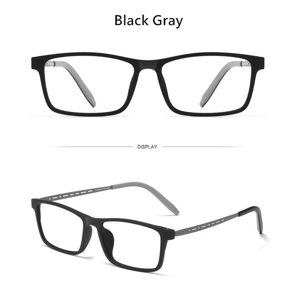 Planet Gates Titanium Glasses Frame Men Comfortable Large Frame TR Glasses Frame Ultra Light Square Myopia Optical Glasses Frame 8822T