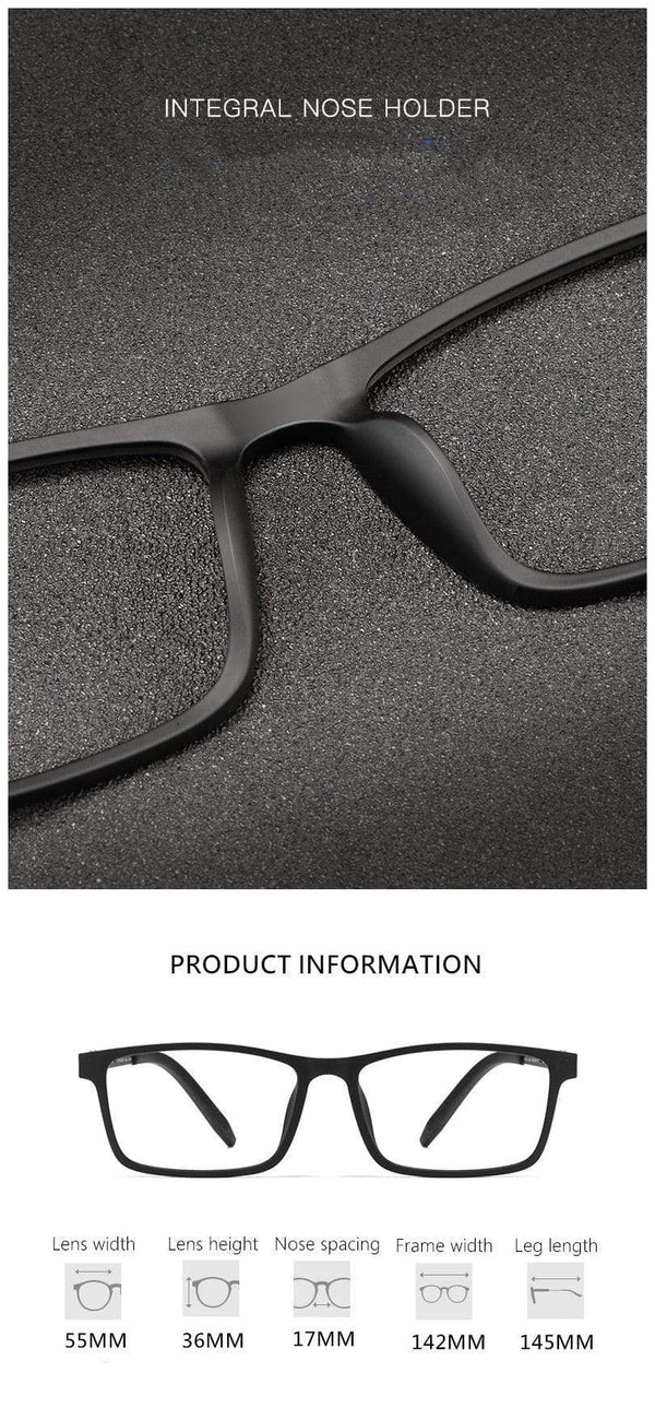 Planet Gates Titanium Glasses Frame Men Comfortable Large Frame TR Glasses Frame Ultra Light Square Myopia Optical Glasses Frame 8822T