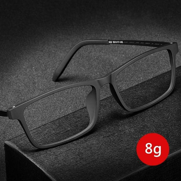 Planet Gates Titanium Glasses Frame Men Comfortable Large Frame TR Glasses Frame Ultra Light Square Myopia Optical Glasses Frame 8822T