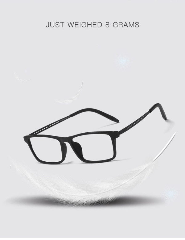 Planet Gates Titanium Glasses Frame Men Comfortable Large Frame TR Glasses Frame Ultra Light Square Myopia Optical Glasses Frame 8822T