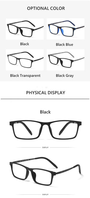 Planet Gates Titanium Glasses Frame Men Comfortable Large Frame TR Glasses Frame Ultra Light Square Myopia Optical Glasses Frame 8822T