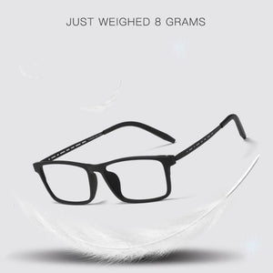 Planet Gates Titanium Glasses Frame Men Comfortable Large Frame TR Glasses Frame Ultra Light Square Myopia Optical Glasses Frame 8822T