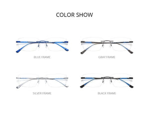 Planet Gates Titanium Glasses Frame Men Rimless Prescription Square Eyeglasses 2021 Women Frameless Myopia Optical Eyewear 8555