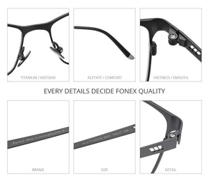 Planet Gates Titanium Glasses Frame Men Square Eyewear Male Classic Full Optical Prescription Eyeglasses Frames Gafas Oculos 8505