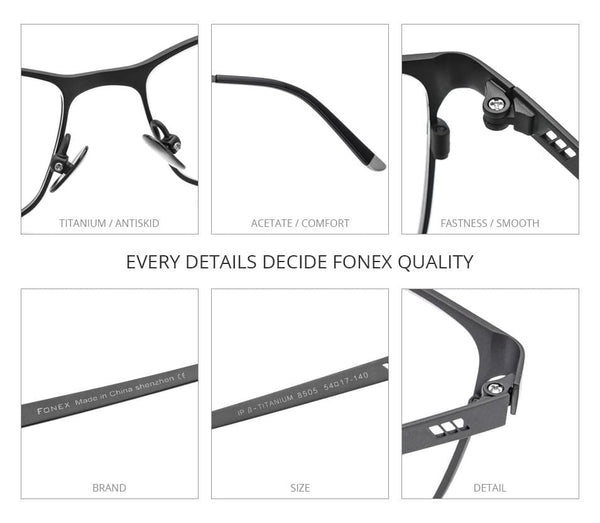 Planet Gates Titanium Glasses Frame Men Square Eyewear Male Classic Full Optical Prescription Eyeglasses Frames Gafas Oculos 8505