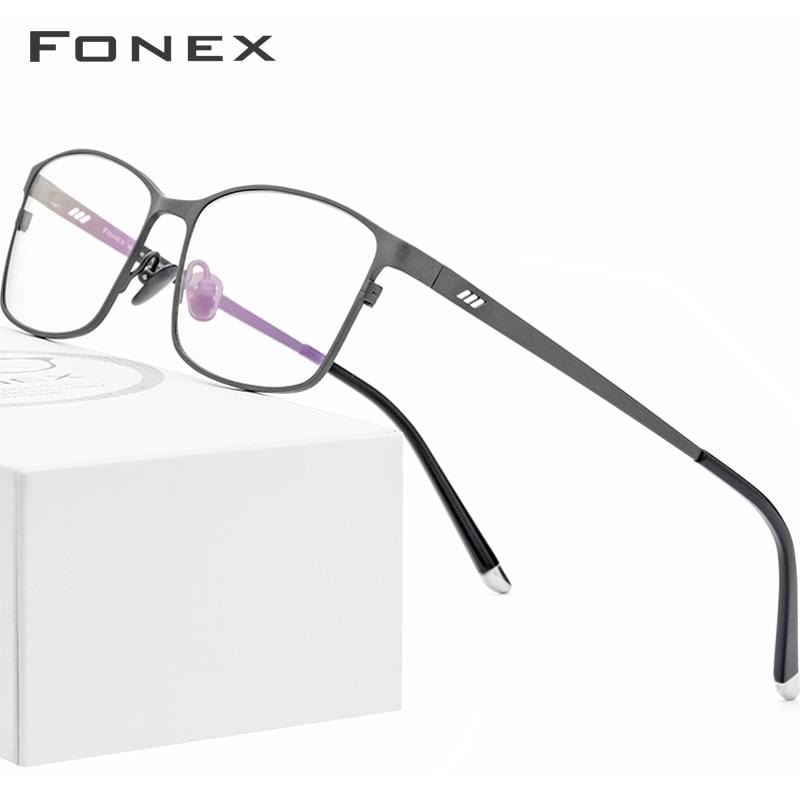 Planet Gates Titanium Glasses Frame Men Square Eyewear Male Classic Full Optical Prescription Eyeglasses Frames Gafas Oculos 8505