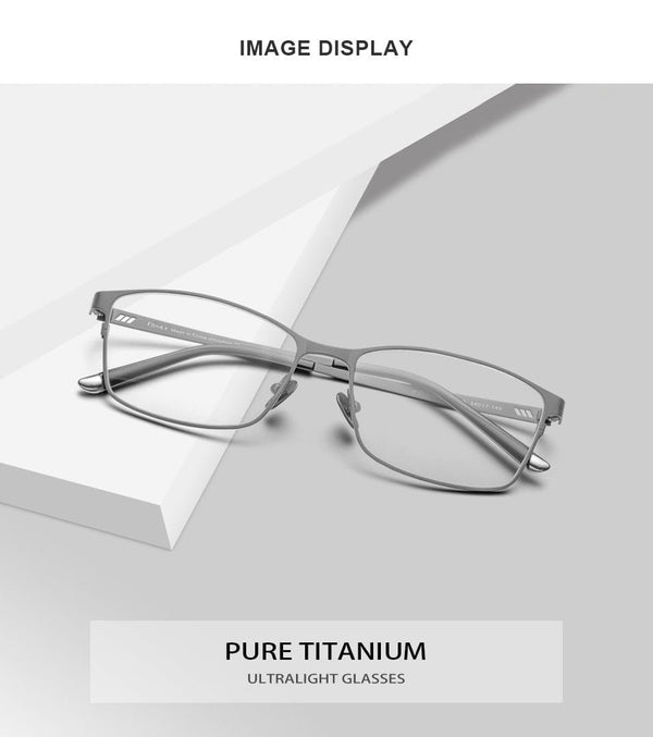 Planet Gates Titanium Glasses Frame Men Square Eyewear Male Classic Full Optical Prescription Eyeglasses Frames Gafas Oculos 8505