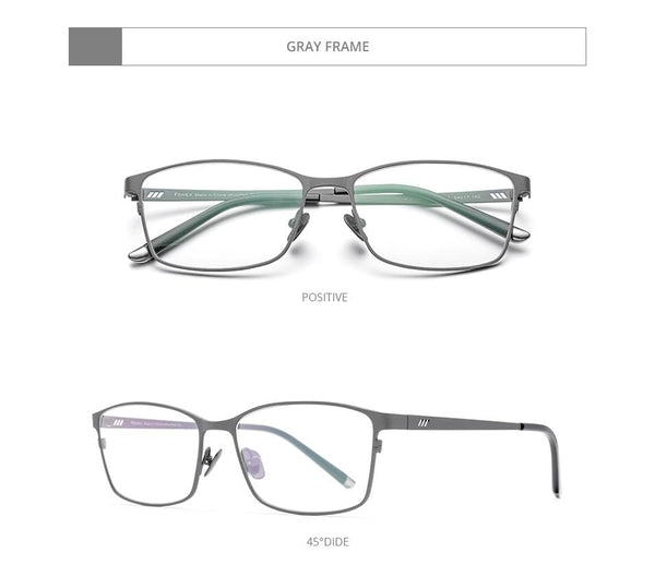 Planet Gates Titanium Glasses Frame Men Square Eyewear Male Classic Full Optical Prescription Eyeglasses Frames Gafas Oculos 8505