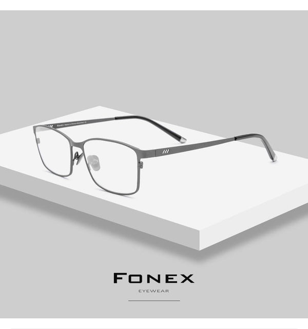 Planet Gates Titanium Glasses Frame Men Square Eyewear Male Classic Full Optical Prescription Eyeglasses Frames Gafas Oculos 8505