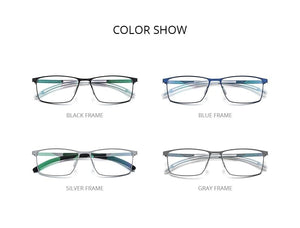 Planet Gates Titanium Glasses Frame Men Square Myopia Optical Prescription Eyeglass Frame Man 2020 Antiskid Silicone Eyewear 8521