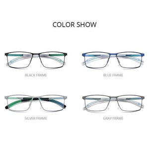 Planet Gates Titanium Glasses Frame Men Square Myopia Optical Prescription Eyeglass Frame Man 2020 Antiskid Silicone Eyewear 8521