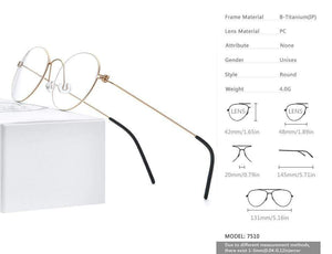 Planet Gates Titanium Glasses Frame Women Prescription Eyeglasses Men New Korean Myopia Optical Frames Morten Screwless Eyewear 7510