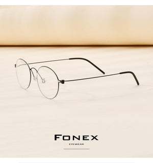 Planet Gates Titanium Glasses Frame Women Prescription Eyeglasses Men New Korean Myopia Optical Frames Morten Screwless Eyewear 7510