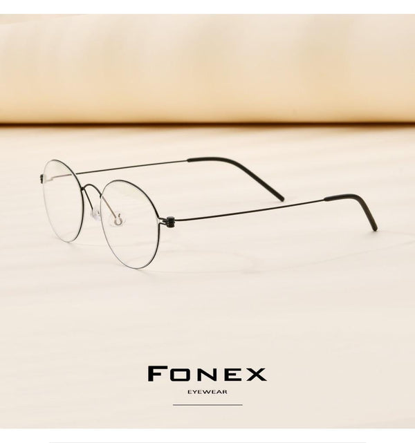 Planet Gates Titanium Glasses Frame Women Prescription Eyeglasses Men New Korean Myopia Optical Frames Morten Screwless Eyewear 7510