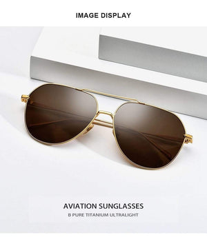 Planet Gates Titanium Polarized Sunglasses Men Brand Design Square Sun Glasses for Men 2019 New Driving Outdoor UV400 Shades 8506