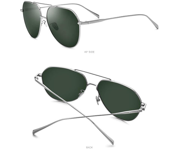 Planet Gates Titanium Polarized Sunglasses Men Brand Design Square Sun Glasses for Men 2019 New Driving Outdoor UV400 Shades 8506