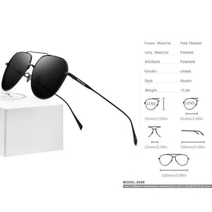 Planet Gates Titanium Polarized Sunglasses Men Brand Design Square Sun Glasses for Men 2019 New Driving Outdoor UV400 Shades 8506