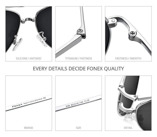 Planet Gates Titanium Polarized Sunglasses Men Folding Classic Aviation Sun Glasses for Men Aviator High Quality Male Shades 838