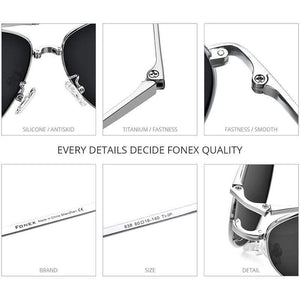 Planet Gates Titanium Polarized Sunglasses Men Folding Classic Aviation Sun Glasses for Men Aviator High Quality Male Shades 838