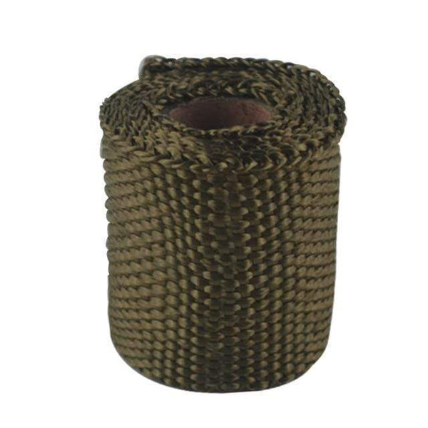 Planet Gates Titanium PQY - 50mm 1Meter Performance Exhaust Tape Manifold Downpipe Insulating Heat Wrap 2" inch PQY1901