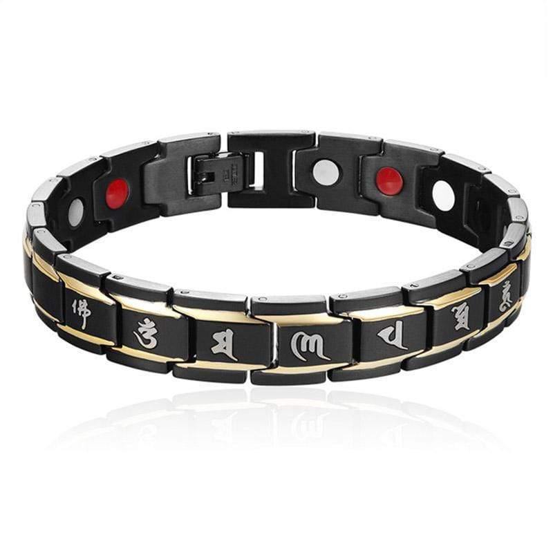 Planet Gates Titanium Steel Magnetotherapy Bracelet Men Jewelry Bio Energy Magnet Bracelets Bangle 8 LL@17