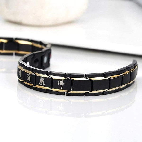 Planet Gates Titanium Steel Magnetotherapy Bracelet Men Jewelry Bio Energy Magnet Bracelets Bangle 8 LL@17
