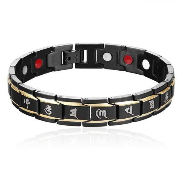 Planet Gates Titanium Steel Magnetotherapy Bracelet Men Jewelry Bio Energy Magnet Bracelets Bangle 8 LL@17