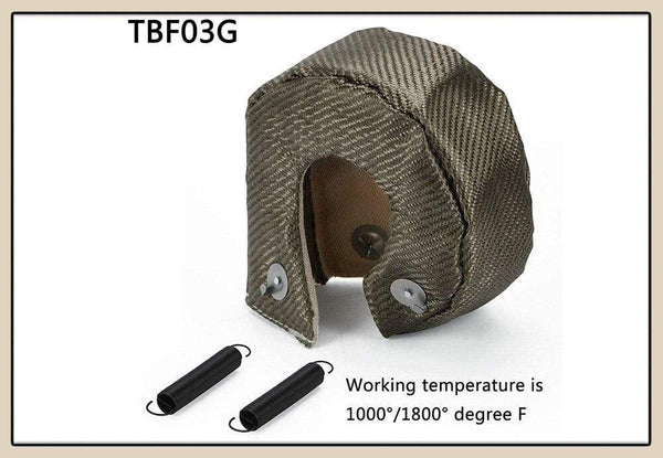 Planet Gates TITANIUM turbo heat shield T3 turbo blanket fit : t2 t25 t28 gt28 gt30 gt35 and most t3 turbo JR1303-2T/TBF03