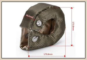 Planet Gates TITANIUM turbo heat shield T3 turbo blanket fit : t2 t25 t28 gt28 gt30 gt35 and most t3 turbo JR1303-2T/TBF03