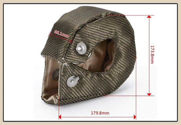 Planet Gates TITANIUM turbo heat shield T3 turbo blanket fit : t2 t25 t28 gt28 gt30 gt35 and most t3 turbo JR1303-2T/TBF03