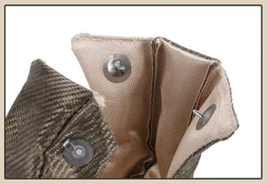 Planet Gates TITANIUM turbo heat shield T3 turbo blanket fit : t2 t25 t28 gt28 gt30 gt35 and most t3 turbo JR1303-2T/TBF03