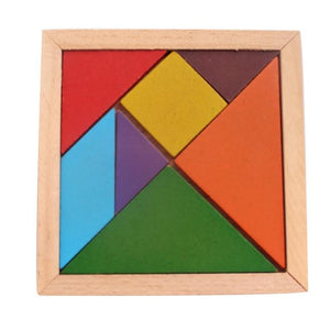 Planet Gates TJ119 Colorful 3D Puzzle Wooden Toys High Quality Tangram Math Toys Jigsaw Game Children Preschool Imagination Educational Toy