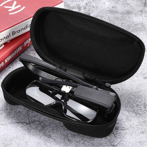 Planet Gates TKDMR USB Rechargeabl Head Mounted Binocular Eyewear Loupe Magnifier with 3LED Illuminated Headband Magnifying Glass For Reading