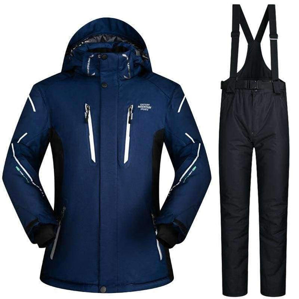 Planet Gates TN And Blue / XL Mens Ski Jacket And Pant Outdoor Sport Wear Waterproof Super Warm Snow Snowboard Suit Thicken Cross Country Skiing Clothes Brand
