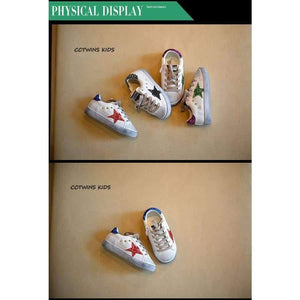 Planet Gates Toddler Fashion Sport Lace-Up Shoe Baby Girl Kid Glitter Sneaker Children Pu Leather Breathable Trainer F1830