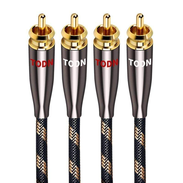 Planet Gates TODN 1 Pair RCA Cable 99.999% OCC Stereo RCA Cable High-performance Premium Hi-Fi Audio 2RCA to 2RCA Mixer Interconnect Cable