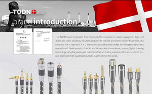 Planet Gates TODN 1 Pair RCA Cable 99.999% OCC Stereo RCA Cable High-performance Premium Hi-Fi Audio 2RCA to 2RCA Mixer Interconnect Cable T