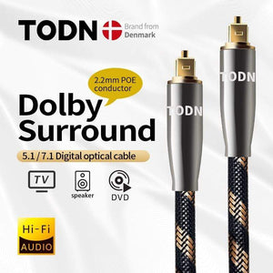 Planet Gates TODN 5.1 Digital Optical Audio Toslink Cable Fiber Optic Audio Cable 1m 2m 3m 10m 15m for Hi-Fi DVD TV   TODN 5.1 Digital