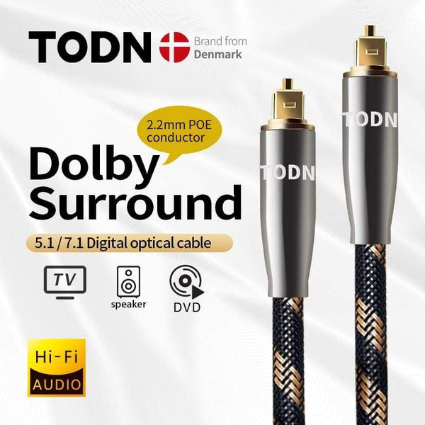 Planet Gates TODN 5.1 Digital Optical Audio Toslink Cable Fiber Optic Audio Cable 1m 2m 3m 10m 15m for Hi-Fi DVD TV   TODN 5.1 Digital