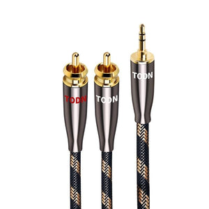 Planet Gates TODN RCA Cable HiFi Stereo 3.5mm to 2RCA Audio Cable AUX RCA Jack 3.5 for Amplifiers Audio Home Theater Cable RCA TO