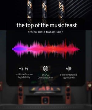 Planet Gates TODN RCA Cable HiFi Stereo 3.5mm to 2RCA Audio Cable AUX RCA Jack 3.5 for Amplifiers Audio Home Theater Cable RCA TO