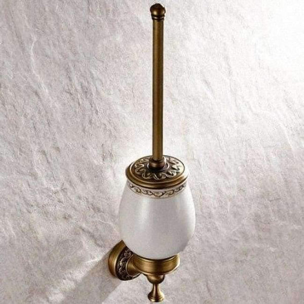 Planet Gates Toilet Brush Holder Antique Brass Carved Collection Double Cup Holder Bathroom Products Bathroom Accessories Creative Faucet Bathroom Hardware Set